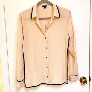 Ann Taylor Silky Button Down Blouse